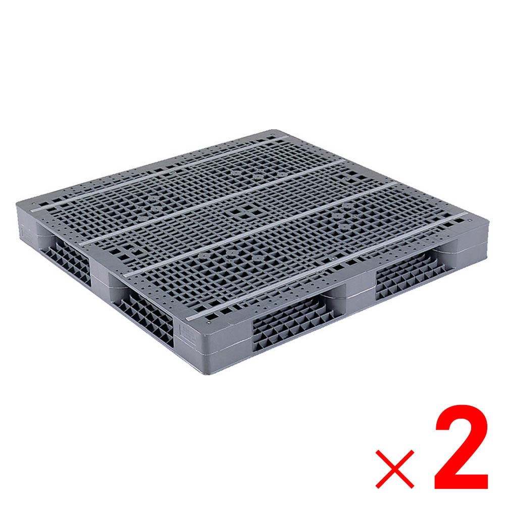 【送料無料】【法人限定】サンコー パレット R4-1313 グレー 816902-01 ×2個 セット販売 【メーカー直送・代引不可・置配不可】