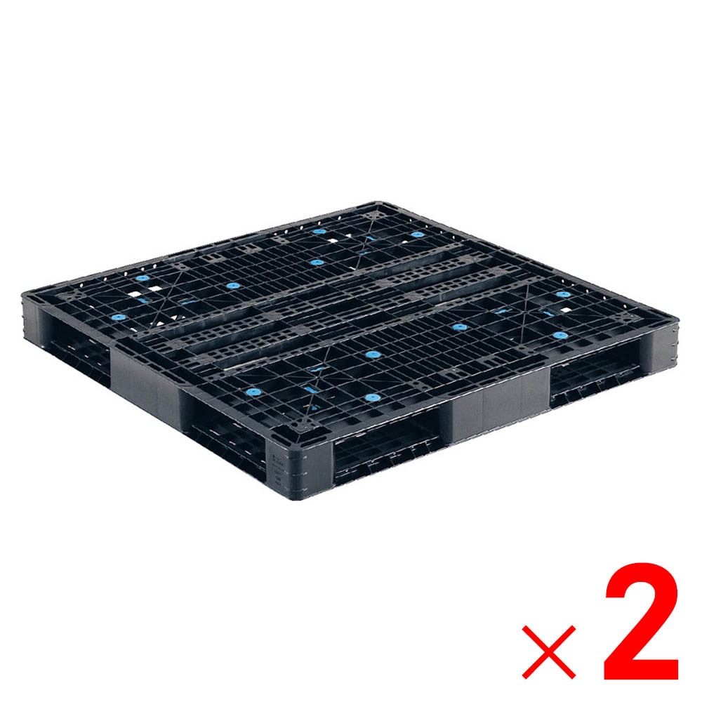 【送料無料】【法人限定】サンコー パレット R4-1111-5 再生ブラック 812140-00 ×2個 セット販売 【メーカー直送・代引不可・置配不可】