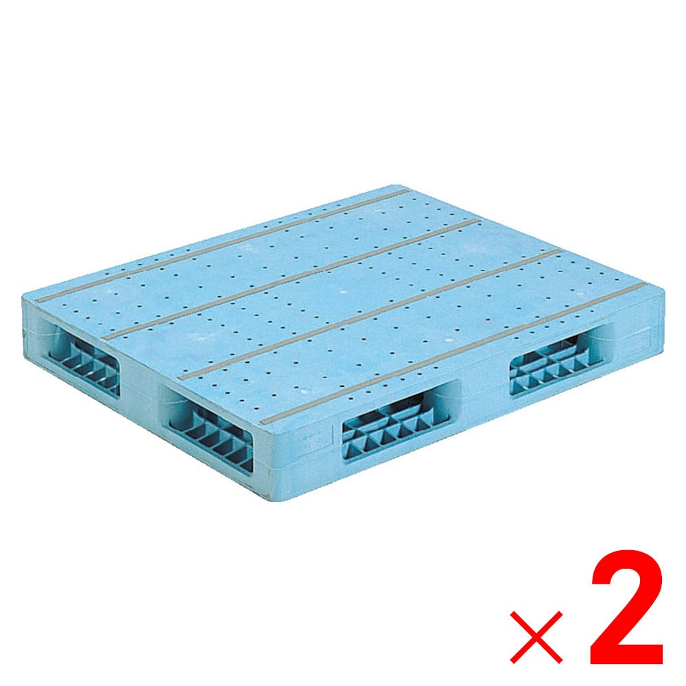 【送料無料】【法人限定】サンコー パレット R4-911F-3 ライトブルー 810006-01 ×2個 セット販売 【メーカー直送・代引不可・置配不可】