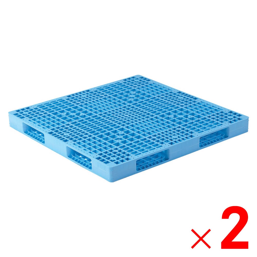 【送料無料】【法人限定】サンコー パレット R4-1414 ライトブルー 811008-01 ×2個 セット販売 【メーカー直送・代引不可・置配不可】