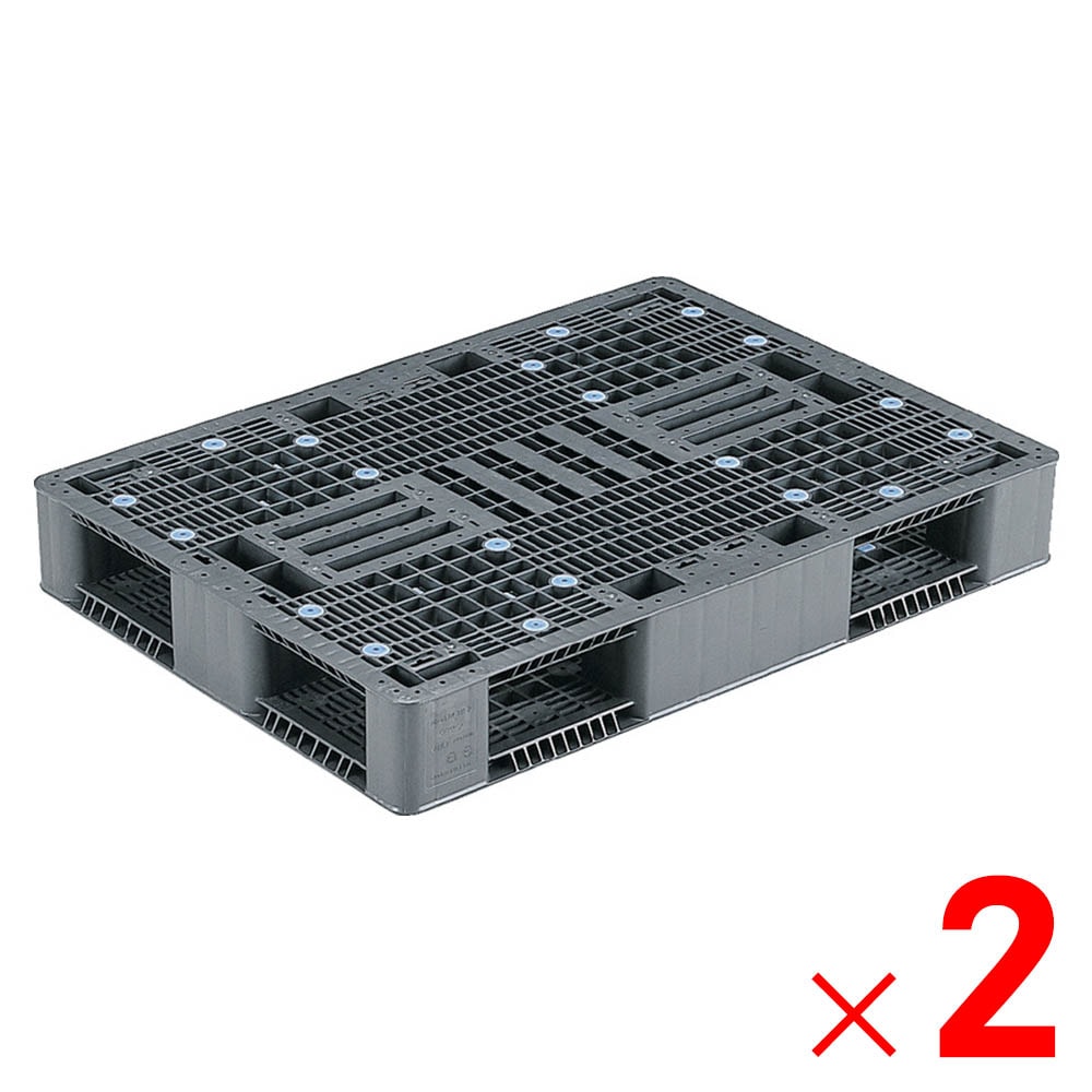 【送料無料】【法人限定】サンコー パレット R4-811-2 グレー 808806-00 ×2個 セット販売 【メーカー直送・代引不可・置配不可】