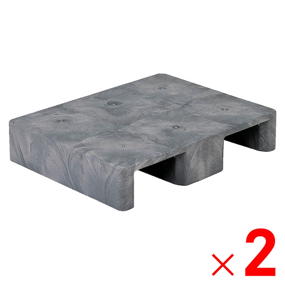 【送料無料】【法人限定】サンコー パレット S-605F グレー 803300-00 ×2個 セット販売 【メーカー直送・代引不可・置配不可】