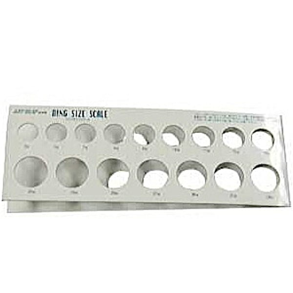 アートクレイシルバー リングサイズスケール F-0054
