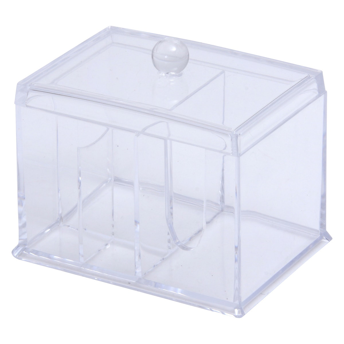 【送料無料】不二貿易 PSコスメ収納 コットン・綿棒ケース 6014 【メーカー直送・代引不可・置配不可・配送地域限定】