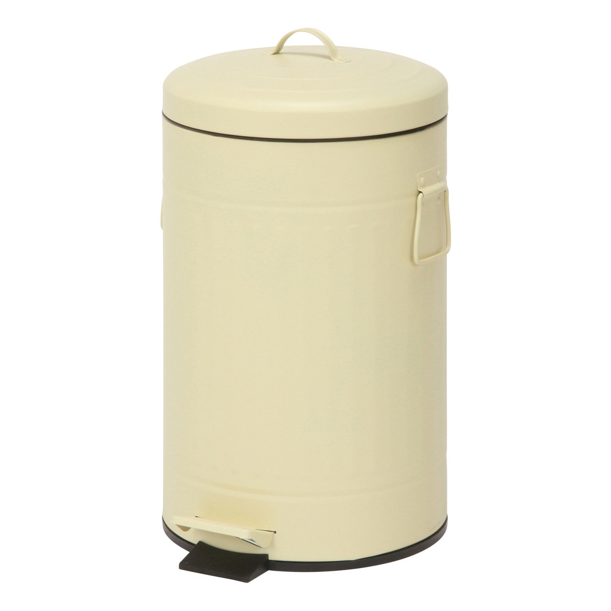 【送料無料】不二貿易 スチール ラウンドペダルペール 12L アイボリー FTC313-12L 【メーカー直送・代引不可・置配不可・配送地域限定】