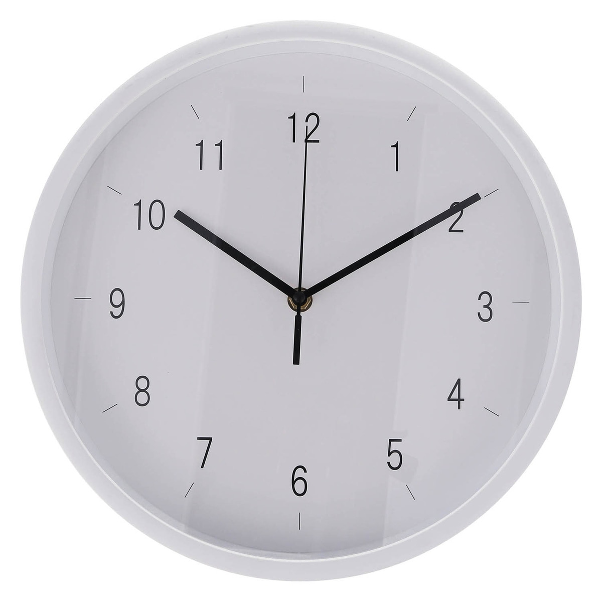 【送料無料】不二貿易 掛時計 エンケル 直径30 WH 8142 【メーカー直送・代引不可・置配不可・配送地域限定】