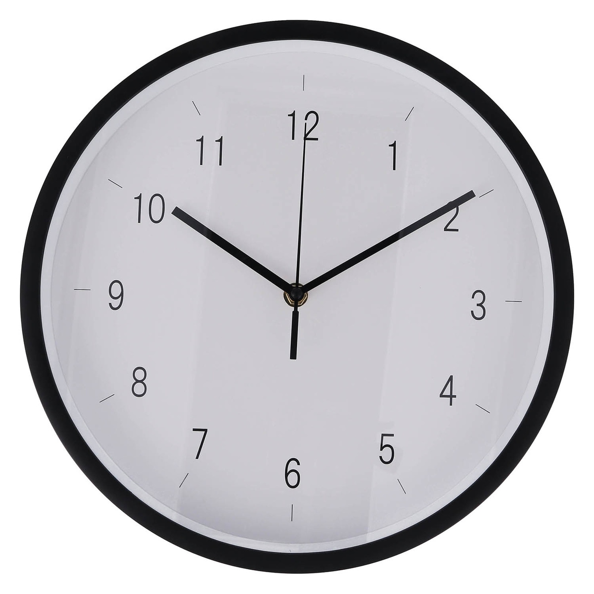 【送料無料】不二貿易 掛時計 エンケル 直径30 BK 8142 【メーカー直送・代引不可・置配不可・配送地域限定】