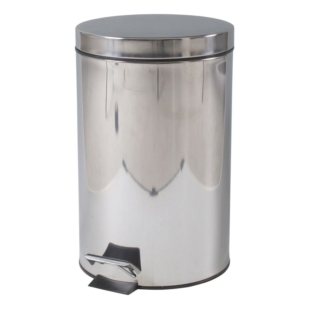 【送料無料】欠品12月下旬入荷予定 不二貿易 ステンレス ラウンドペダルペール 12L FTB001-12 【メーカー直送・代引不可・置配不可・配送地域限定】