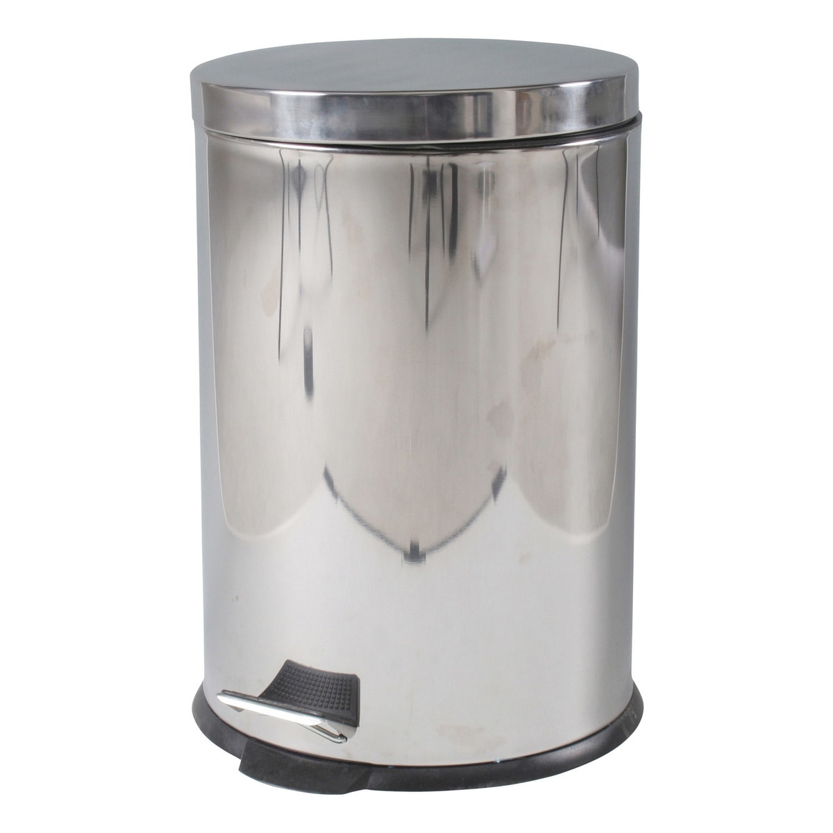 【送料無料】不二貿易 ステンレス ラウンドペダルペール 20L FTB001-20 【メーカー直送・代引不可・置配不可・配送地域限定】