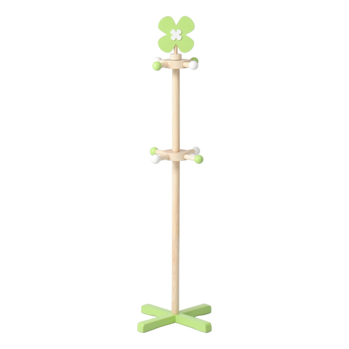 【送料無料】不二貿易 キッズポールハンガー クローバー 6101S-3-43G 【メーカー直送・代引不可・置配不可・配送地域限定】