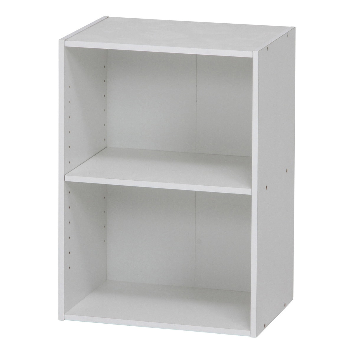 【送料無料】不二貿易 カラーボックス 可動棚2段 WH TKD023 【メーカー直送・代引不可・置配不可・配送地域限定】