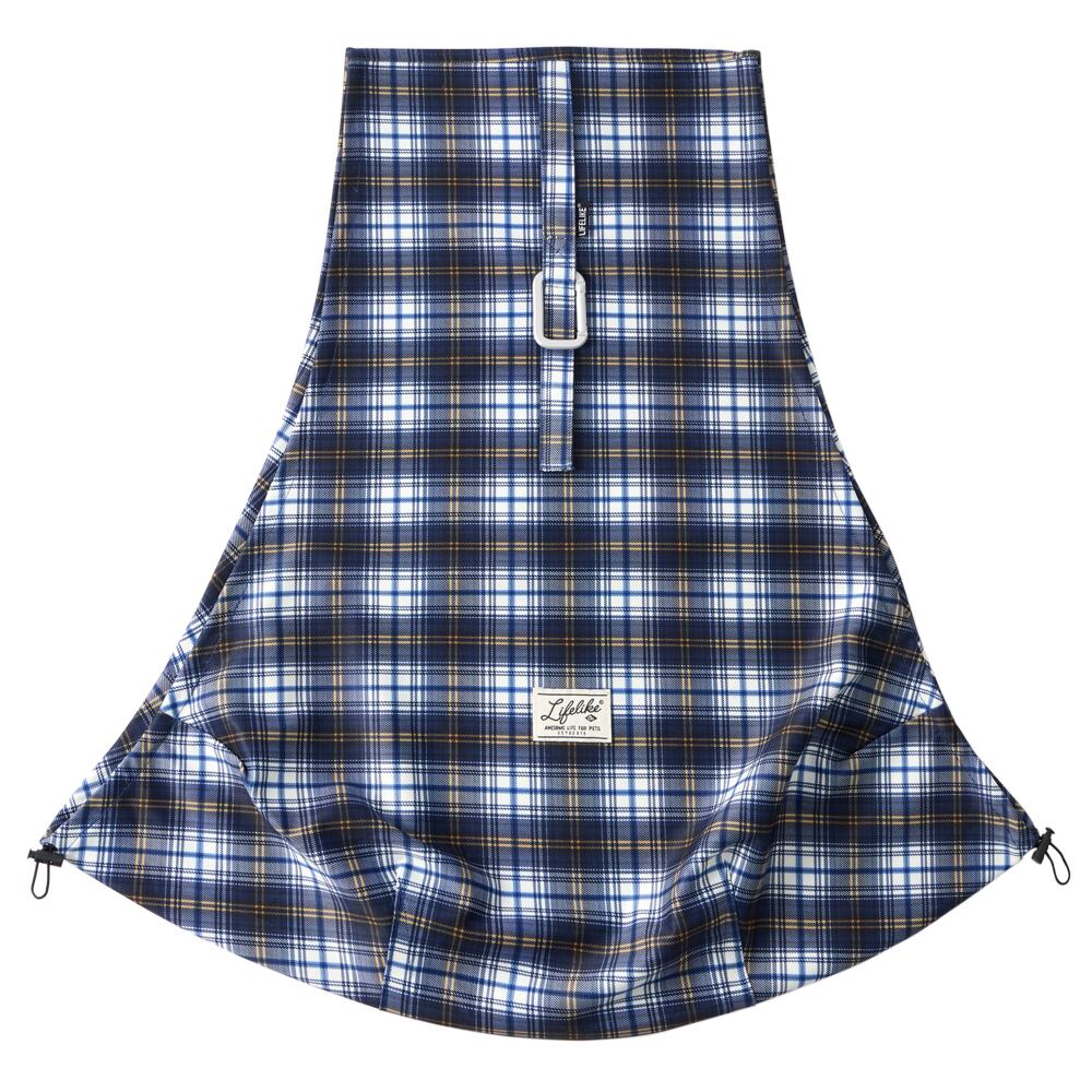 【送料無料】ライフライク チェックコンパクトスリング ネイビー 123R03