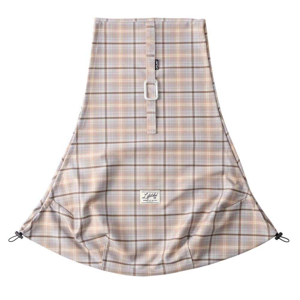 【送料無料】ライフライク チェックコンパクトスリング グレー 123R03