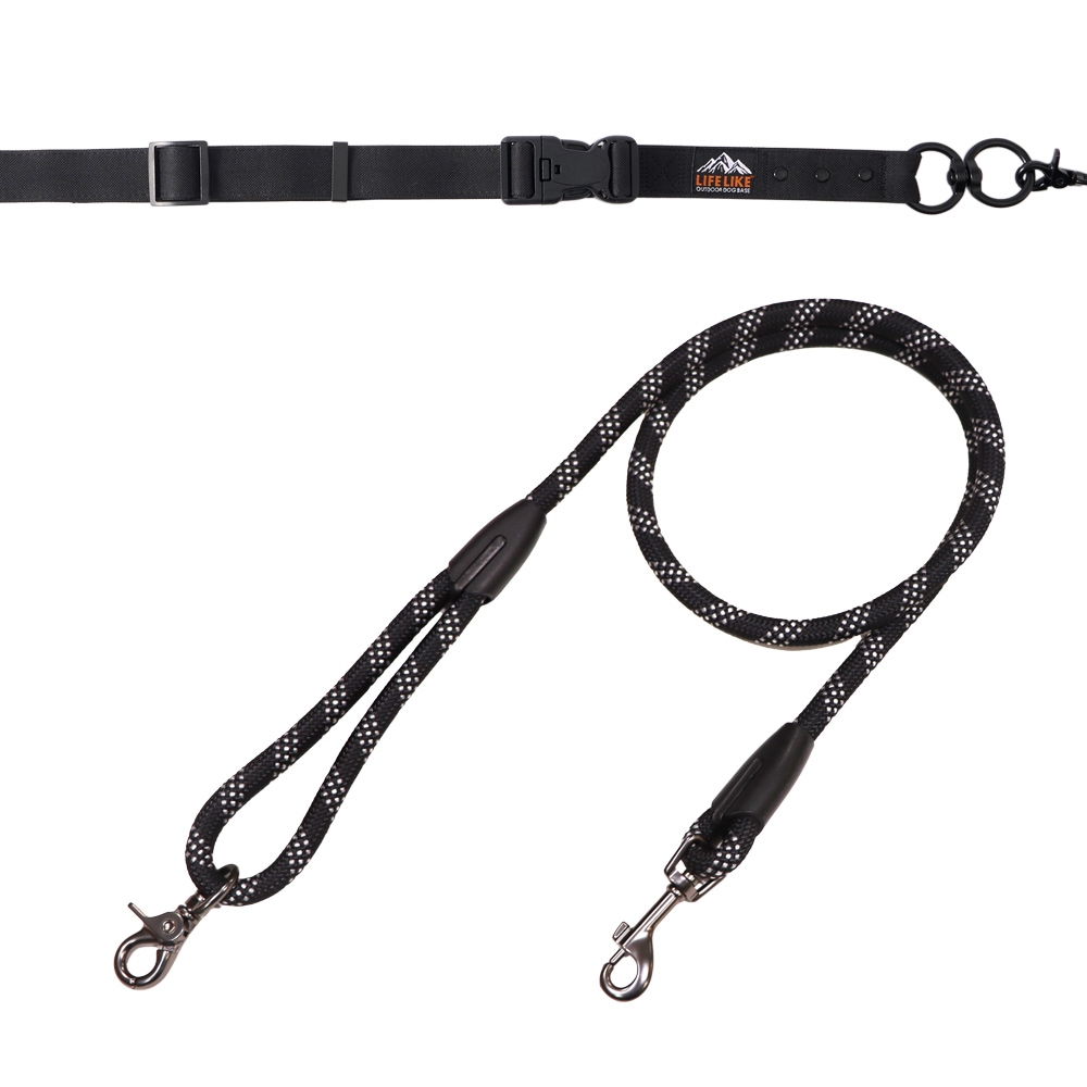 【送料無料】ライフライク 2WAYハンズフリーリード ブラック 125R01