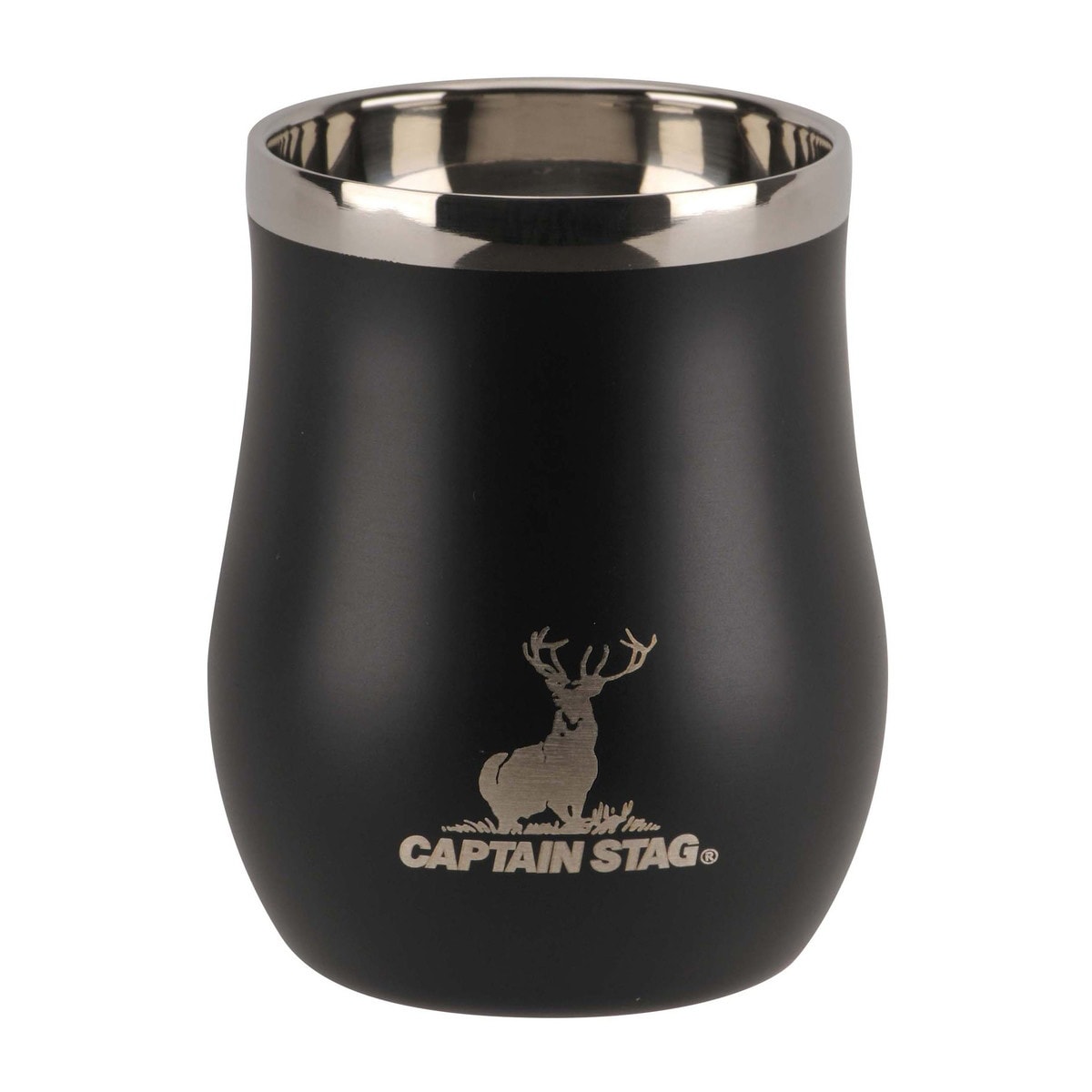 キャプテンスタッグ 香る真空二重タンブラー240 ブラック UE-3588
