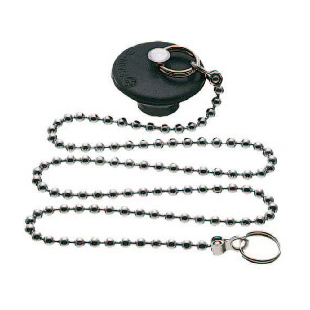 サンエイ SANEI バス用W式クサリ付ゴム栓 PH27-28