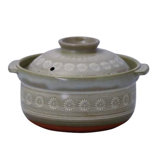 銀峯 花三島 ごはん鍋 2合炊き 土鍋