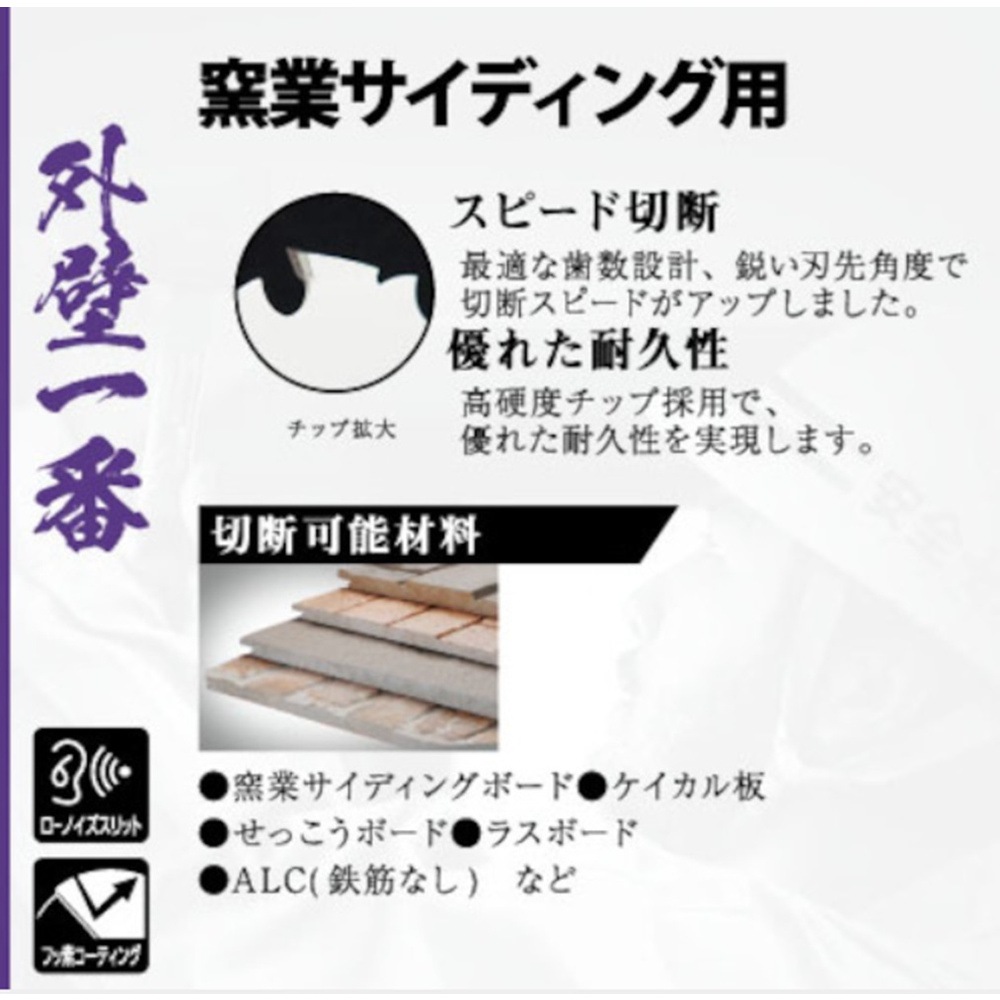 モトユキ 内装一番 チップソー 窯業サイディング用 125mm×16P B1-SA