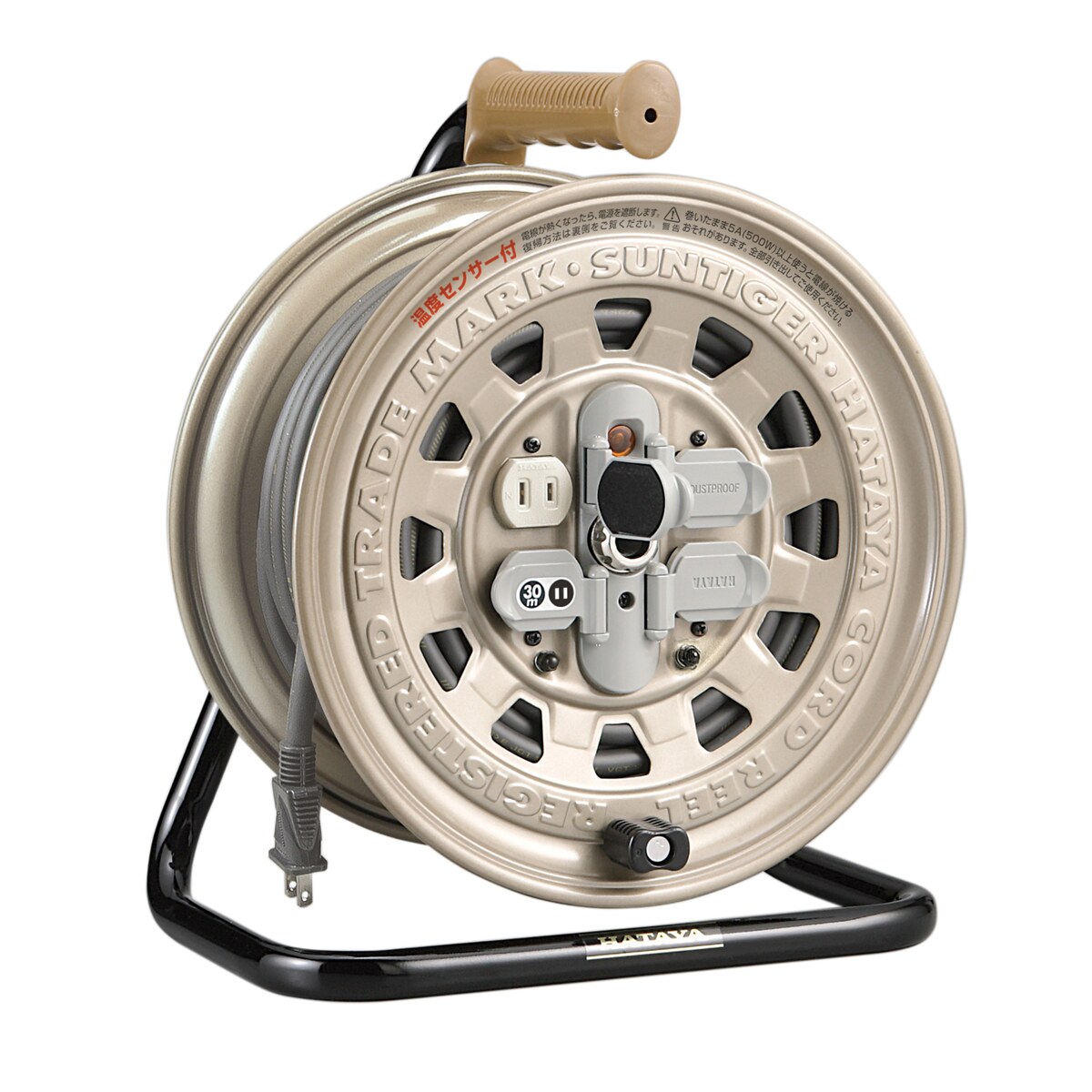 【送料無料】ハタヤ HATAYA コードリール サンタイガーリール 屋内用 125V 30m 4口 GT-30S