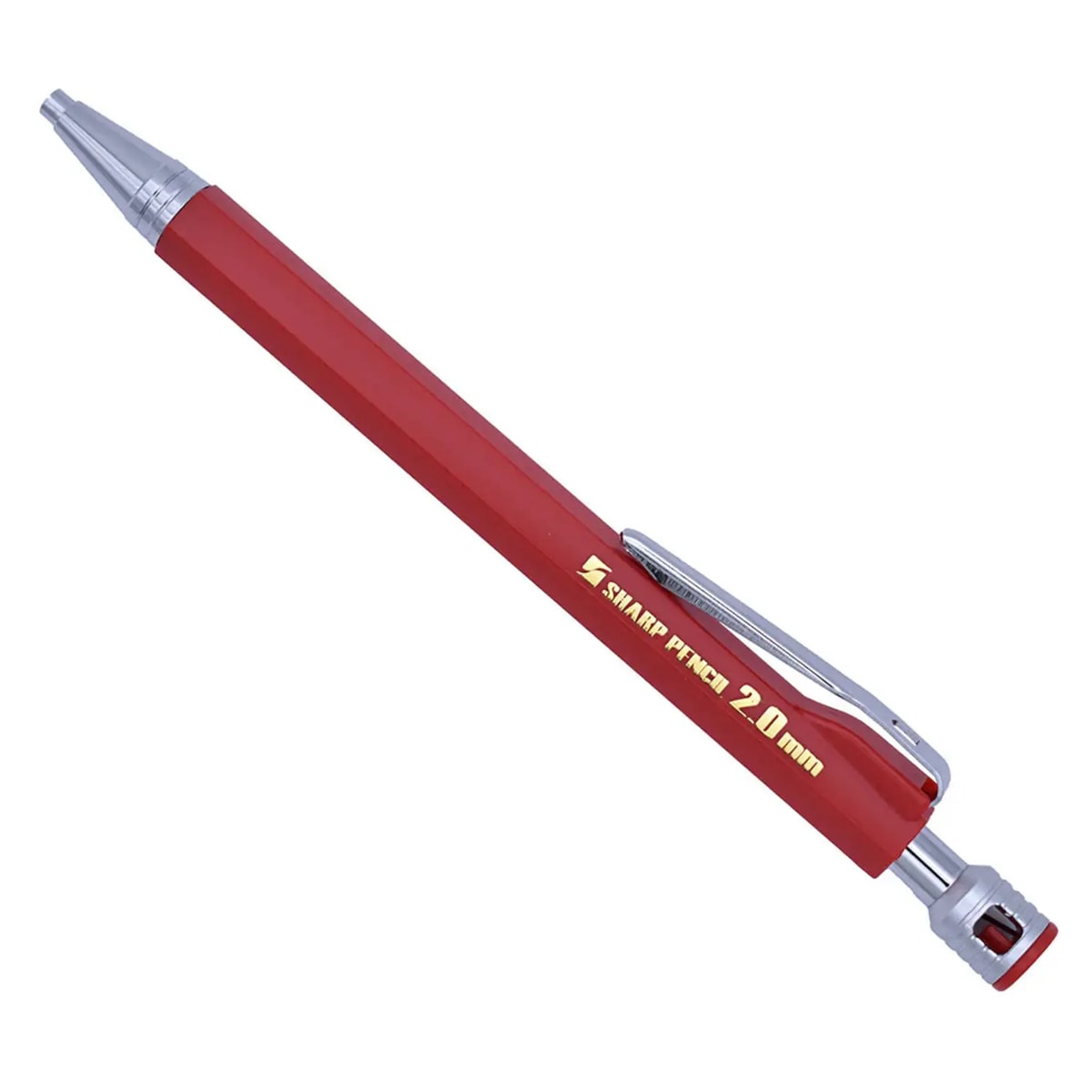祥碩堂 玄武 シャープペンシル 建築用 硬芯2.0mm 赤 芯削り付 100-R