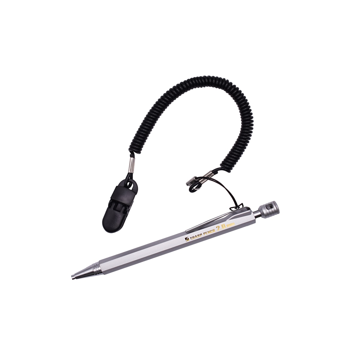 祥碩堂 玄武 シャープペンシル 建築用 2.0mm HB 芯削り付 落下防止ワイヤー付 110-HB