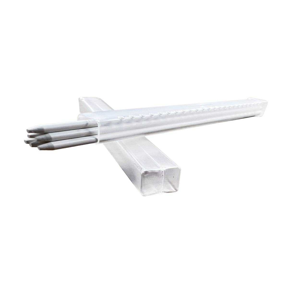 祥碩堂 朱雀 シャープペンシル 替芯 6本入 建築用 硬芯2.0mm 白 500-W6