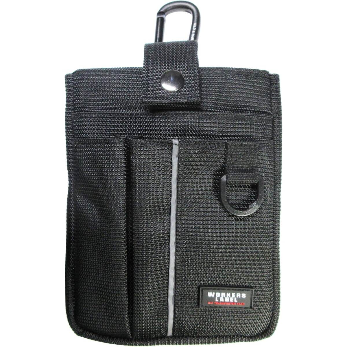 中林製作所 ワーカーズレーベル 反射ライン付小物ケース カラビナ付 RF-124