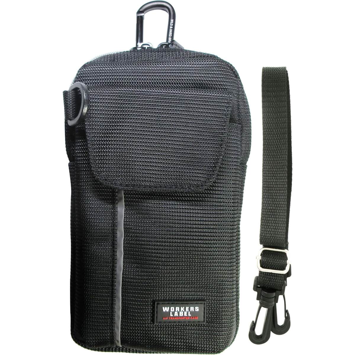 中林製作所 ワーカーズレーベル 反射ライン付小物ケース 蓋あり カラビナ付 RF-128