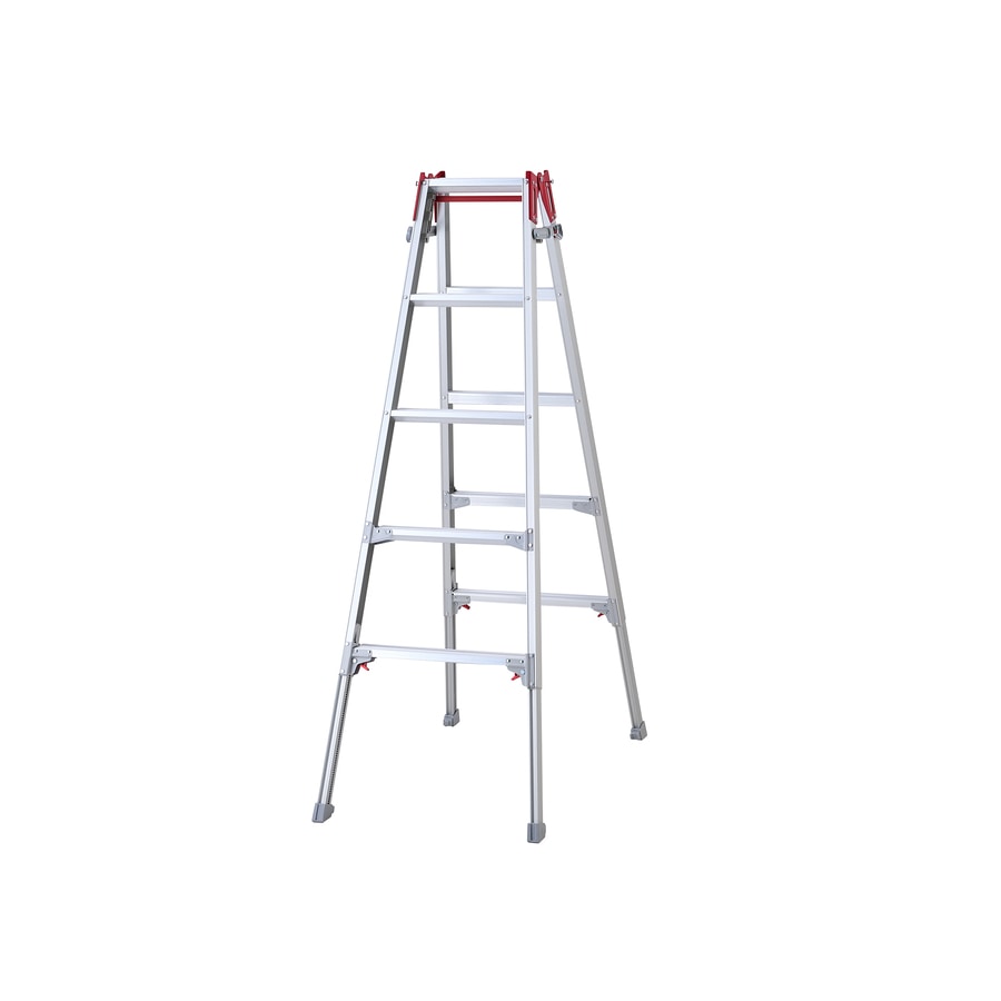 【送料無料】【法人限定】長谷川工業 脚部伸縮式はしご兼用脚立 ワンタッチバー付 RYZ-15d 【メーカー直送・代引不可・置配不可・配送地域限定】