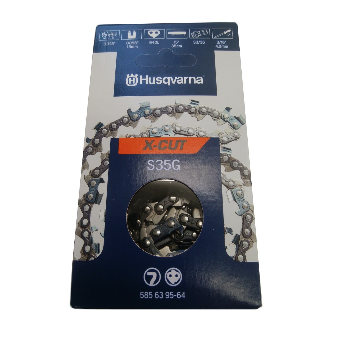 【送料無料】ハスクバーナゼノア ソーチェン X-CUT S35G-64E