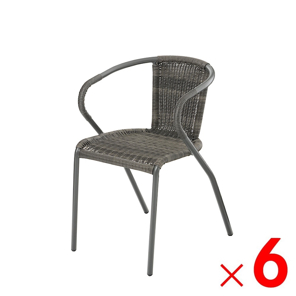 【送料無料】武田コーポレーション ガーデンチェア GDC-51G×6脚 セット販売 【大型便・時間指定不可】