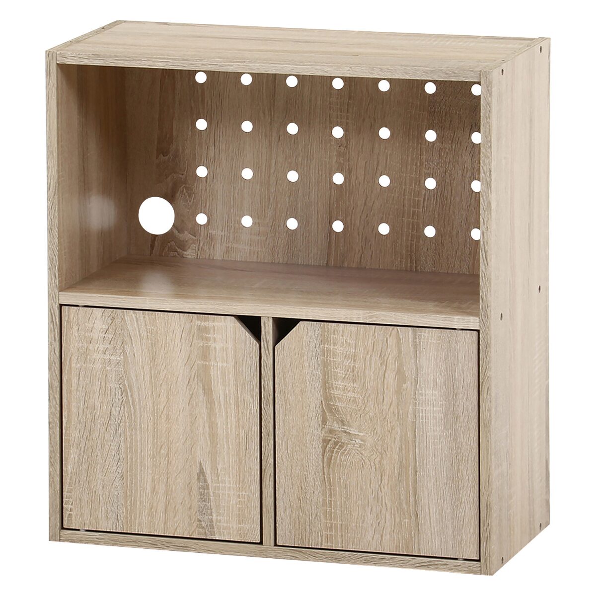 【送料無料】不二貿易 連結できる収納ボックス オーク FBC609 【メーカー直送・代引不可・置配不可・配送地域限定】