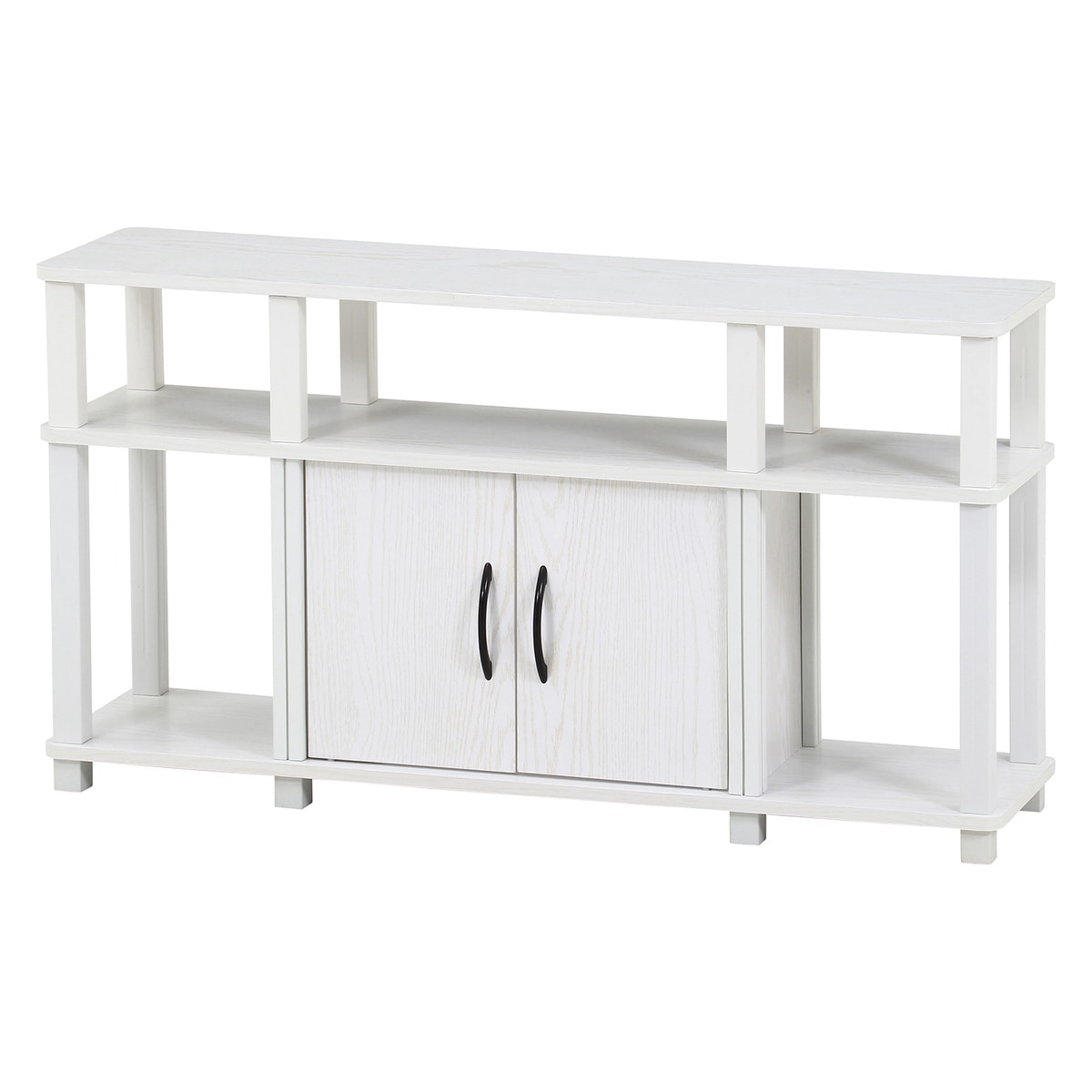 【送料無料】不二貿易 フィット ハイTVラック オークWH FBC613 【メーカー直送・代引不可・置配不可・配送地域限定】