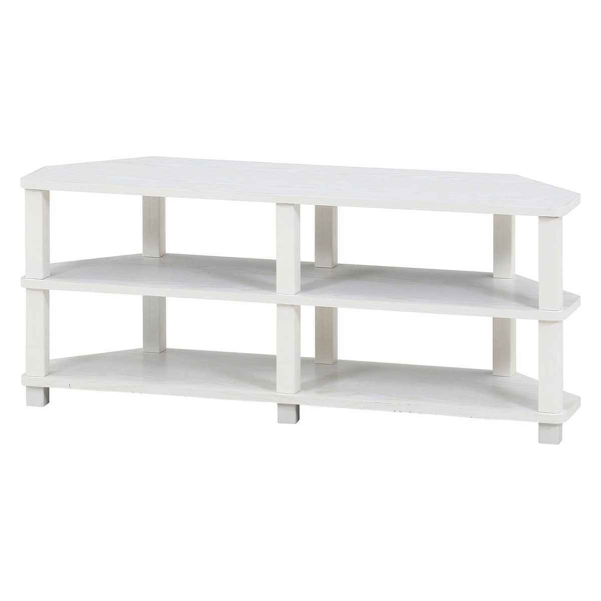 【送料無料】フィット コーナーTV台 オークWH FBC615 【メーカー直送・代引不可・置配不可・配送地域限定】