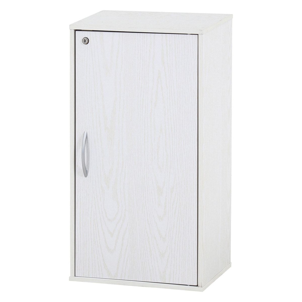 【送料無料】不二貿易 鍵付き収納ボックス オークWH FBC620 【メーカー直送・代引不可・置配不可・配送地域限定】