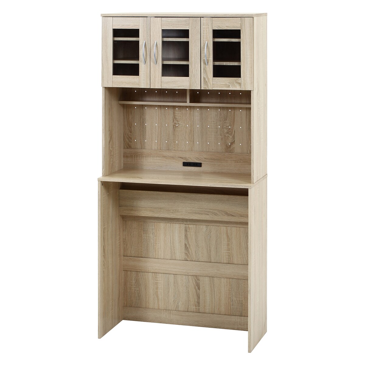 【送料無料】不二貿易 ゴミ箱上キャビネット 90幅 オーク FBC655 【メーカー直送・代引不可・置配不可・配送地域限定】