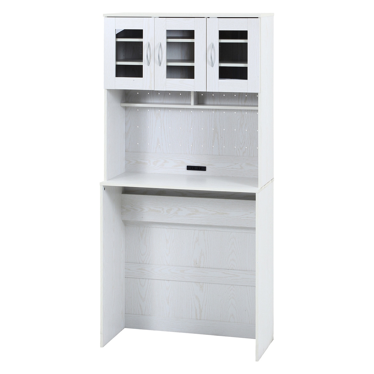 【送料無料】ゴミ箱上キャビネット 90幅 オークWH FBC655 【メーカー直送・代引不可・置配不可・配送地域限定】