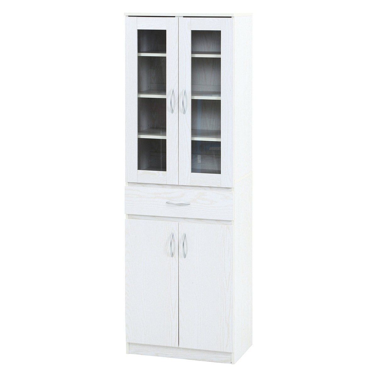 送料無料】不二貿易 ハイキッチンキャビネット 180×60 オークWH FBC657 