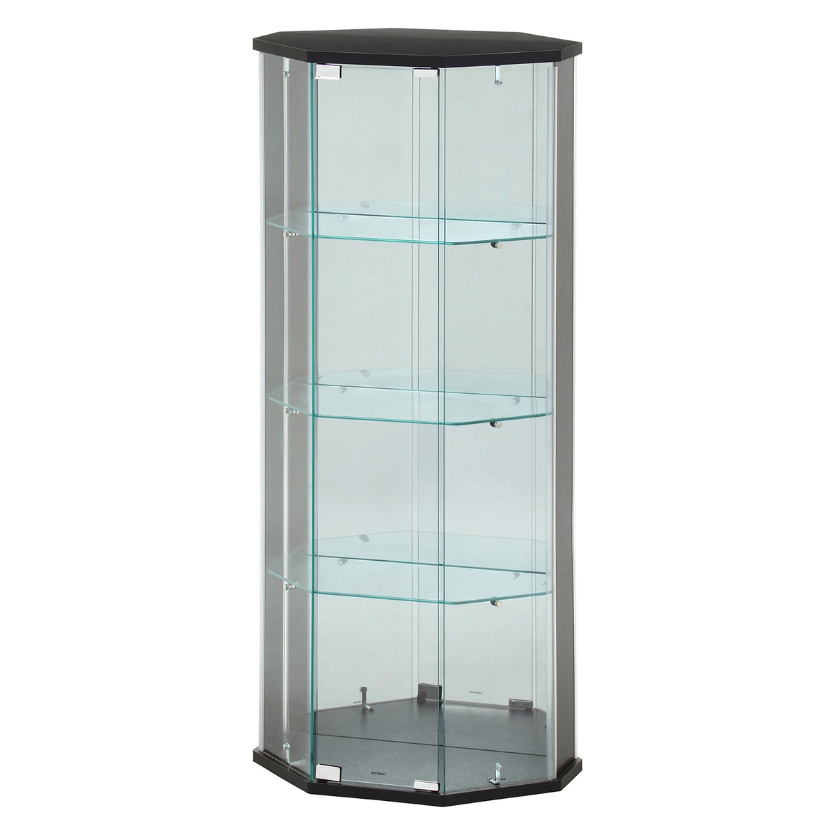 【送料無料】不二貿易 ガラスコレクションケース BAAL コーナー BK TMG-G337 【メーカー直送・代引不可・置配不可・配送地域限定】