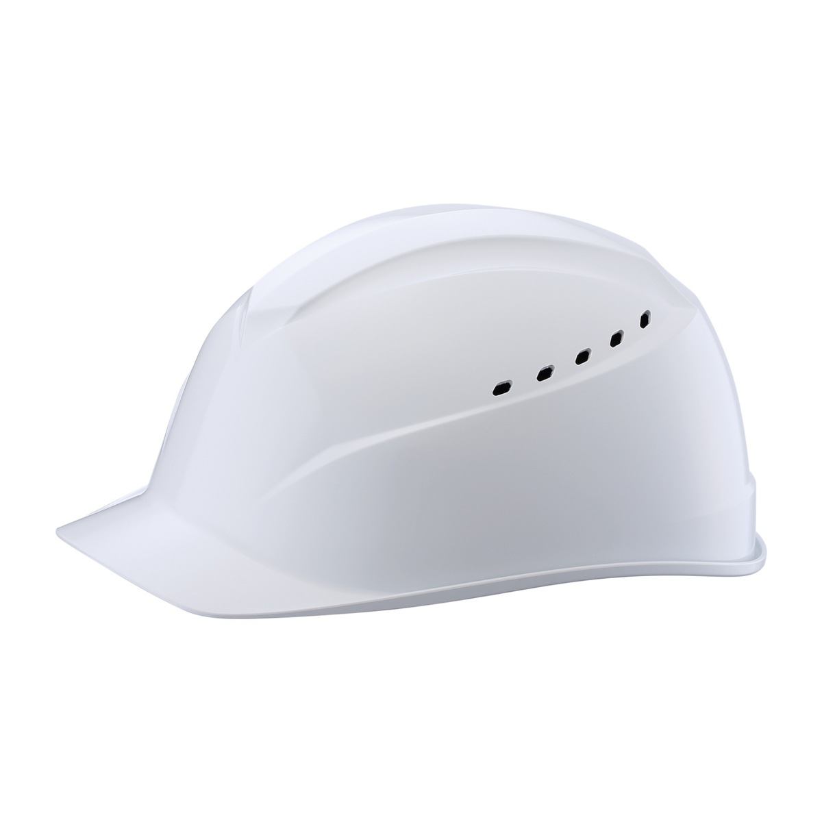 タニザワ エアライトS ヘルメット 前ひさし型 白 ABS製 通気孔付 01230-JZ-W1