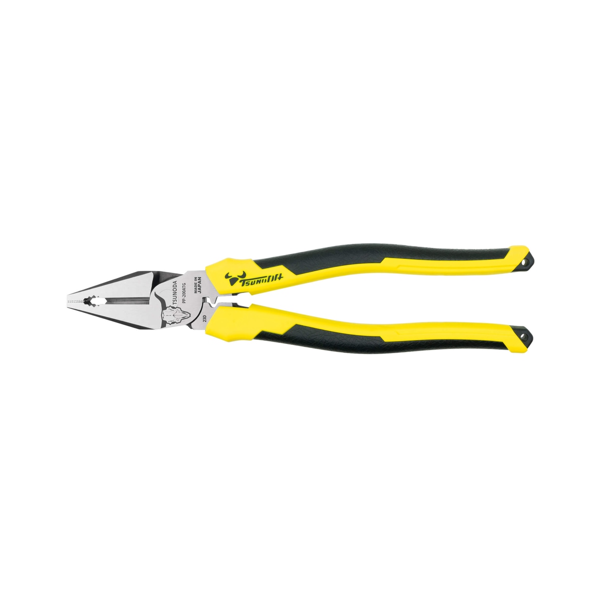ツノダ 電工パワーペンチ 圧着機能付 200mm PP-200ATG | 工具,作業工具