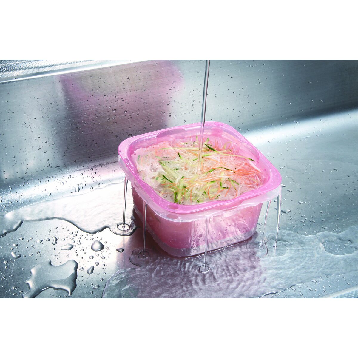 川崎 KAWASAKI ボウル&ザル アクティ4点セット レンジ調理 食洗機対応