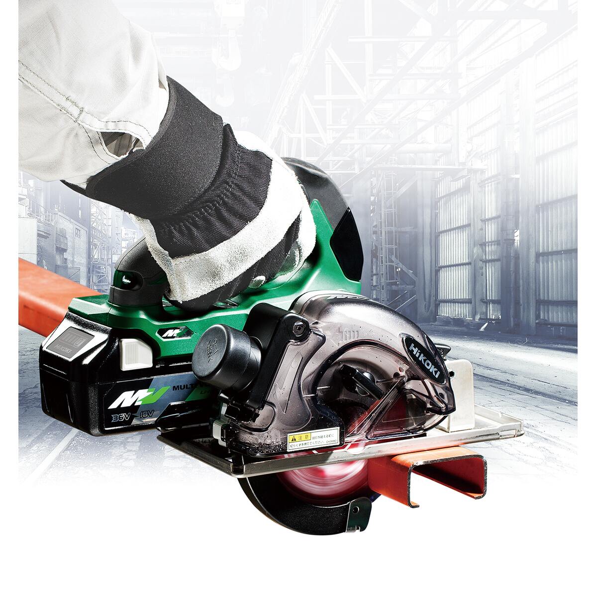 HiKOKI 36V コードレスチップソーカッタ CD3605DA (XP) (57801220) HiKOKI(ハイコーキ) 36V チップソーカッター CD3605DA のこ刃径125mm