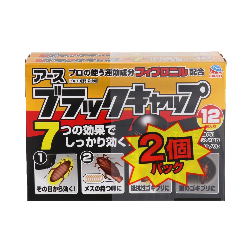 アース製薬 ブラックキャップ スキマ用 12個入×2個パック 医薬部外品