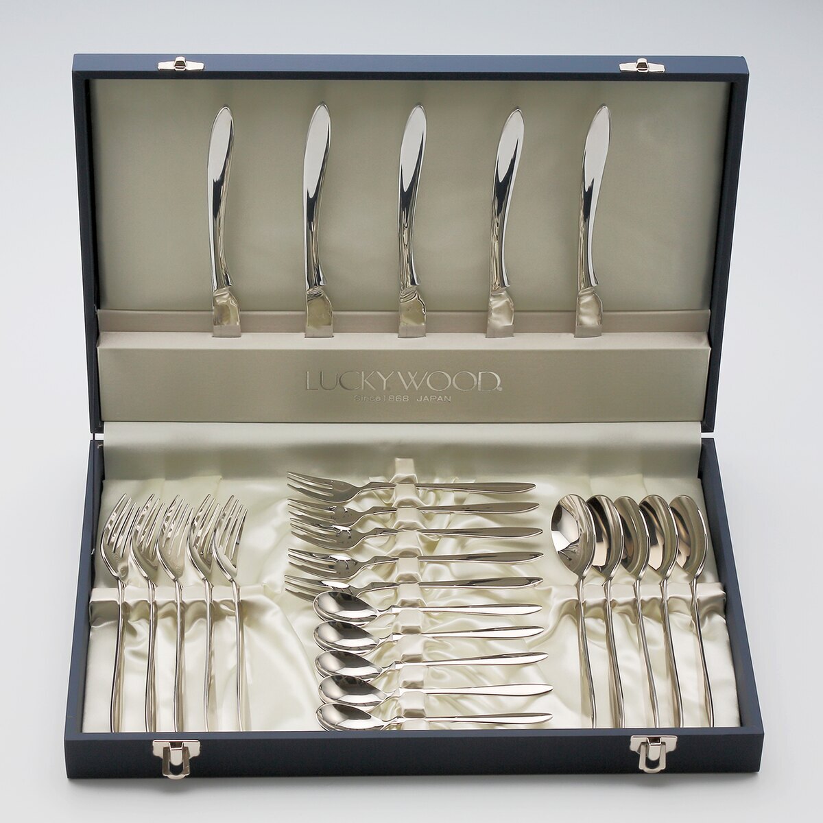 【送料無料】ラッキーウッド カトラリーセット プレコ ディナーセット5客用 25pc 5-16325-0110