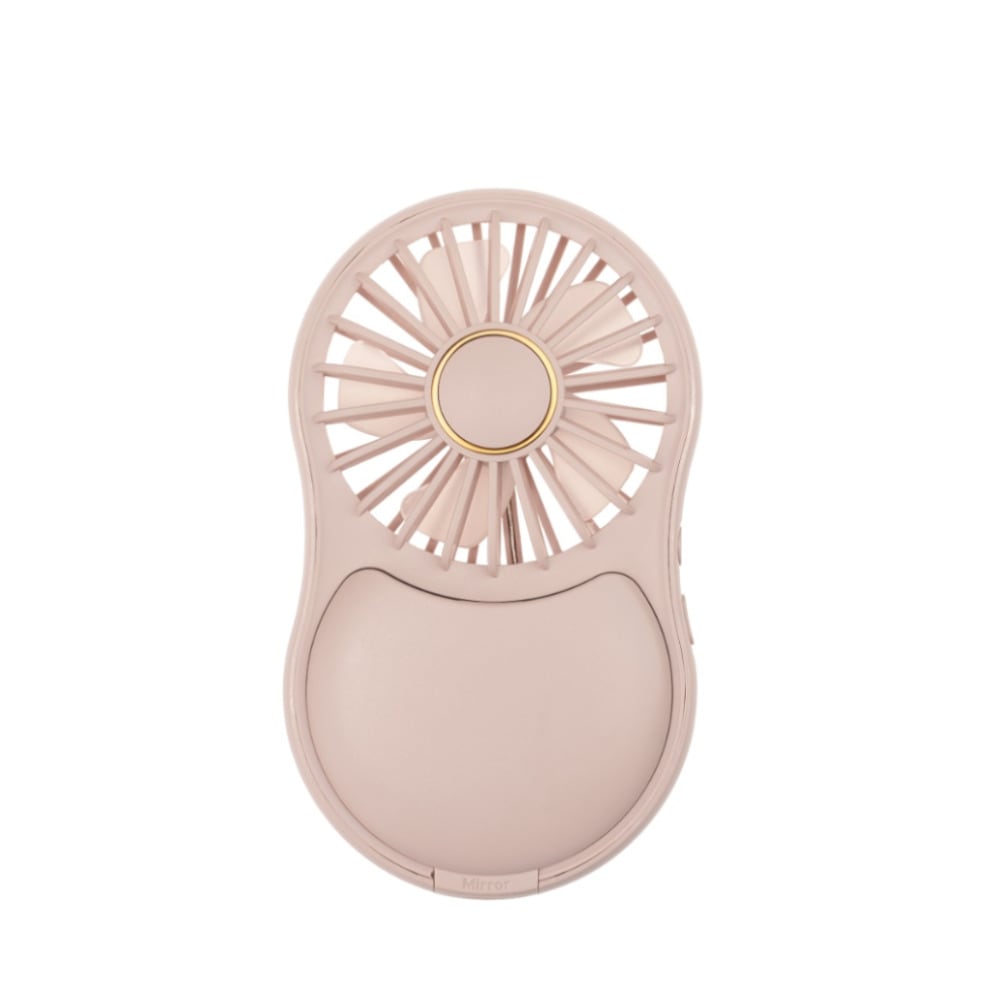 NAKAGAMI ナカガミ LEDライトミラー付きハンディファン ピンク  YNG-MF180-PK