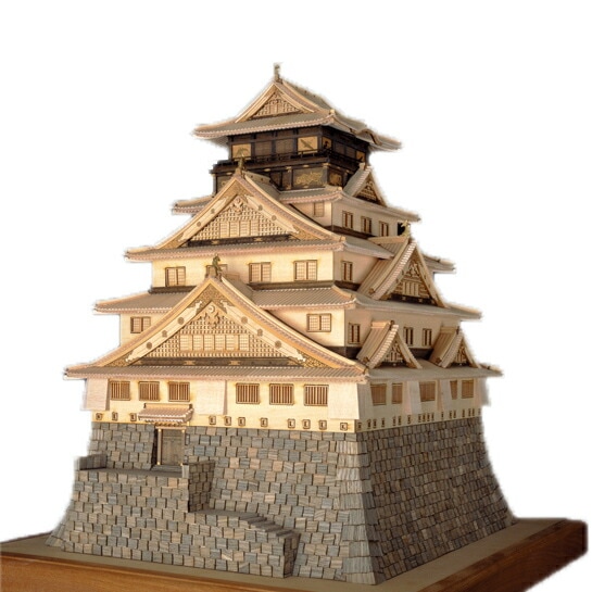 ウッディジョー　大阪城 送料無料】ウッディジョー 木製建築模型 1/150 大阪城 | アート・工作