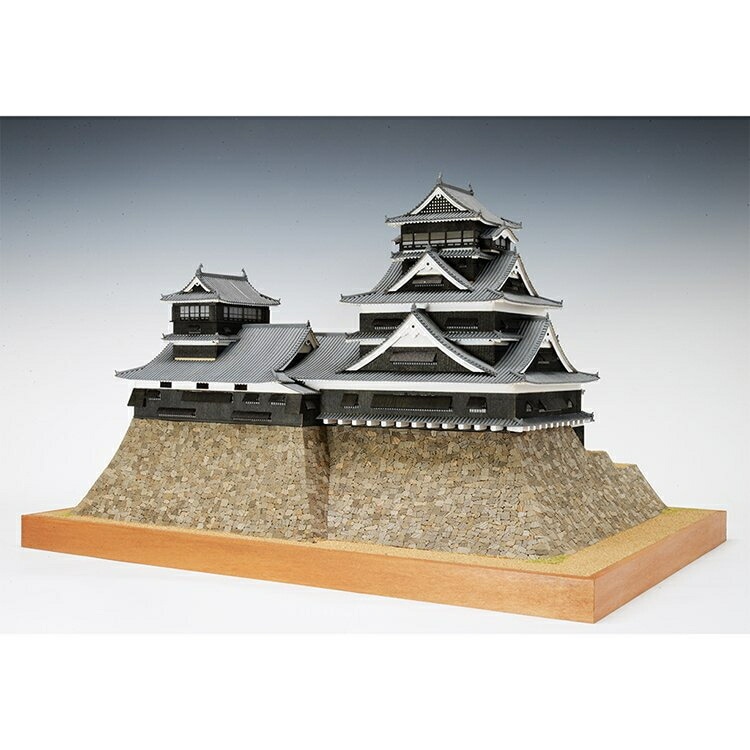 送料無料】ウッディジョー 木製建築模型 1/150 熊本城 | アート・工作