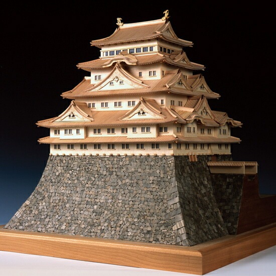 ウッディジョー 1/150 名古屋城 木製建築模型　引取り限定　岡山城間違い 送料無料】ウッディジョー 木製建築模型 1/150 名古屋城 | アート