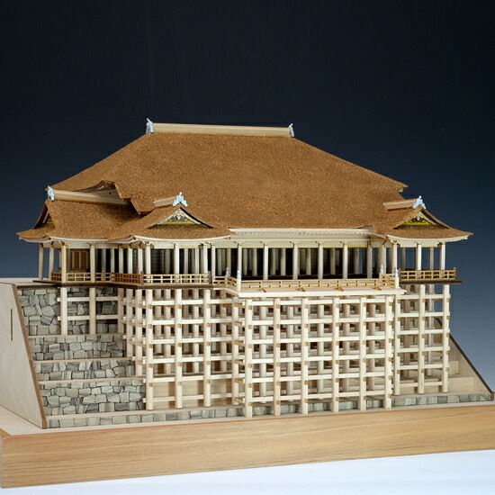 新品 木製建築模型1/150 清水寺 送料無料】ウッディジョー 木製建築模型 1/150 清水寺 | アート